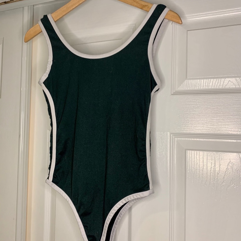 Emerald green body suit M